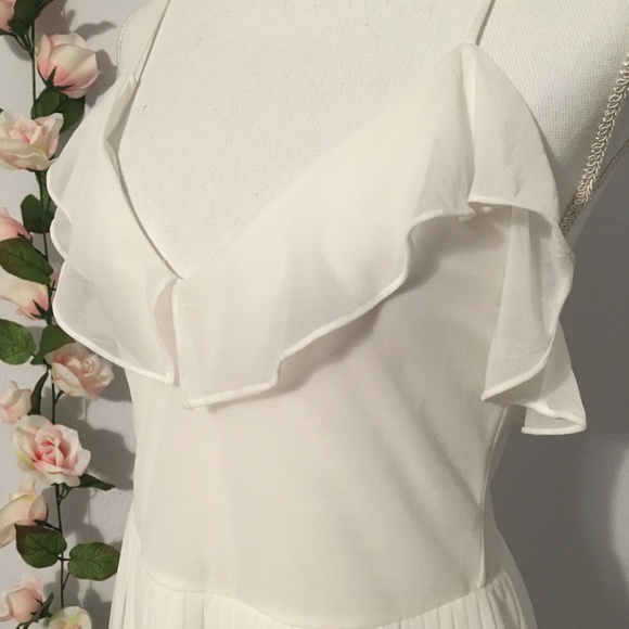 NWOT White Lace Romantic French Connection Dress - Picture 5 of 8